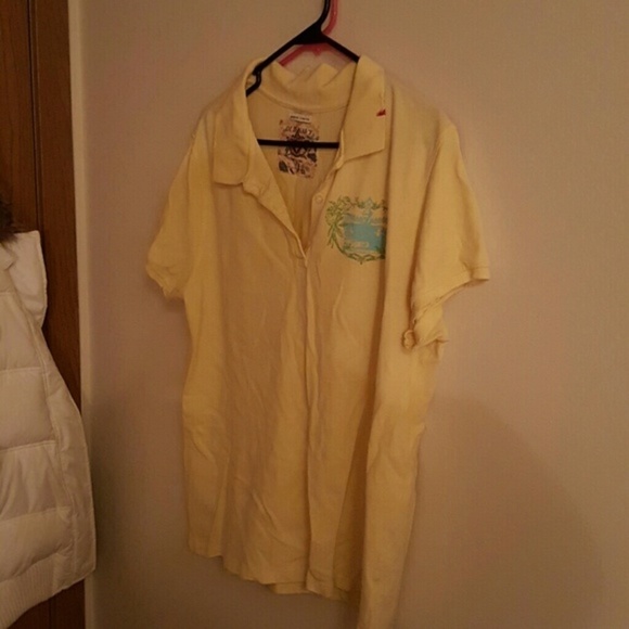 Old Navy Tops - Yellow Old navy XXL Polo. Perfect condition.